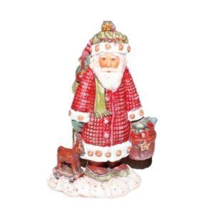 Santa Claus Resin Figurine Hanging Christmas Tree Holiday Ornament Decoration